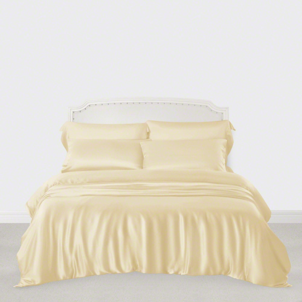 Cream Silk Bed Linen From High Quality, Cream Colored Duvet Cover Set