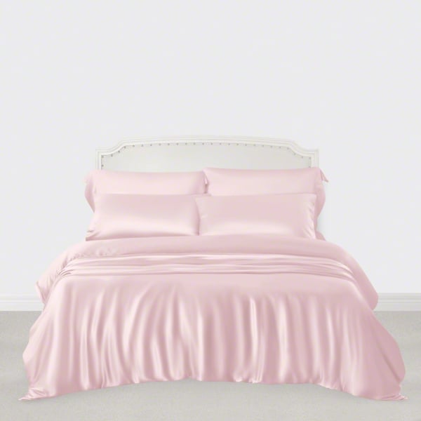 Light Pink Silk Bed Linen From The, Solid Pink Duvet Cover