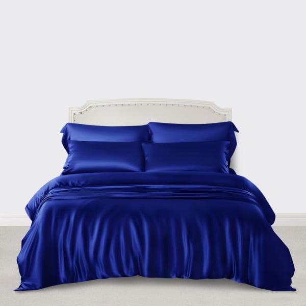 Royal Blue Silk Bed Linen From The, Royal Blue Bedding King Size
