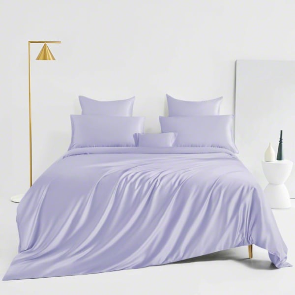 Lavender Silk Sheet Bed Sheets, Lavender Bedding King Size