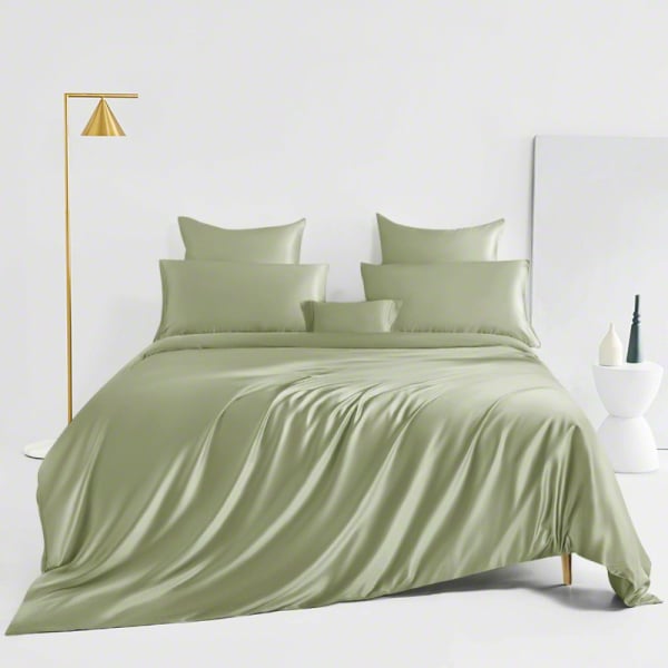 Sage Green Silk Bed Linen High Quality, Light Sage Green Bed Sheets