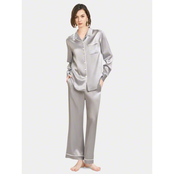 Mulberry Silk Pajamas for Women, Silk Long PJ Set