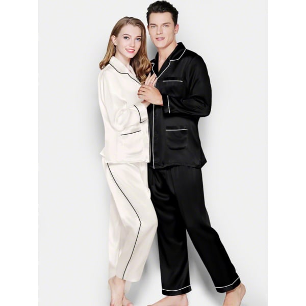 Silk Matching Pajamas, Silk Pajama Set for Couples