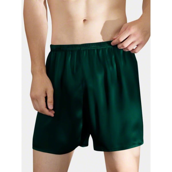 Gezichtsvermogen Correlaat Clam Men's Silk Pajama Shorts, Silk Boxer Shorts for Men