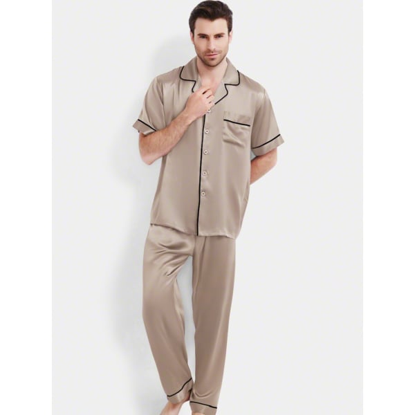 Luxury Silk Pajamas for Men, 100% Silk Mens Pyjama Sets