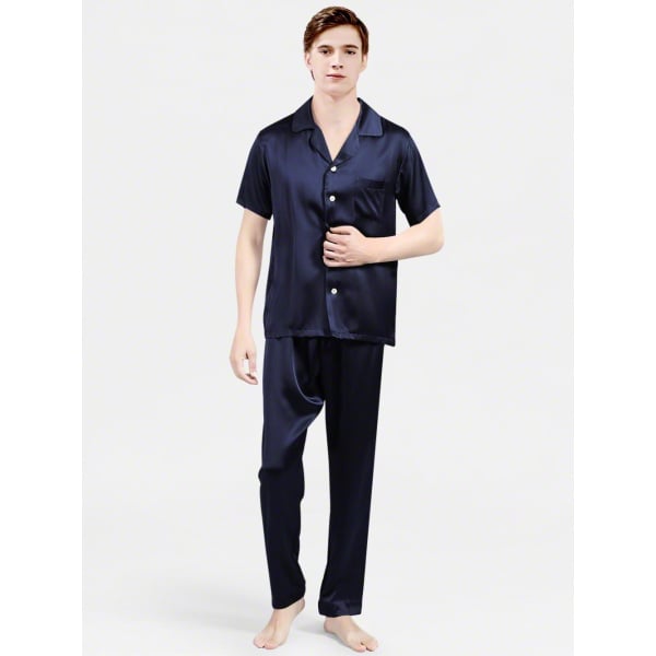 Mulberry Silk Pajamas for Men, 22 Momme Silk