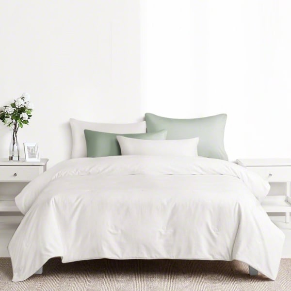 100% Silk Filled Comforter Quilt Duvet Coverlet Blanket Doona for Summer White 