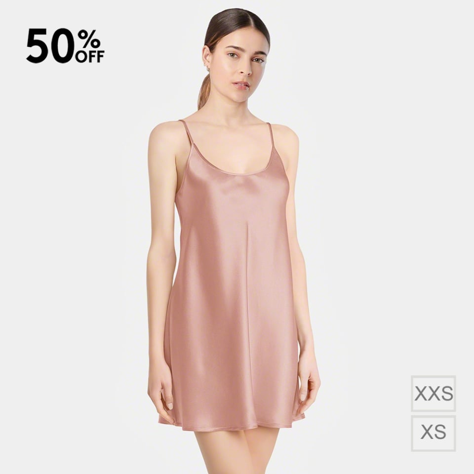 silk short slip_powder pink