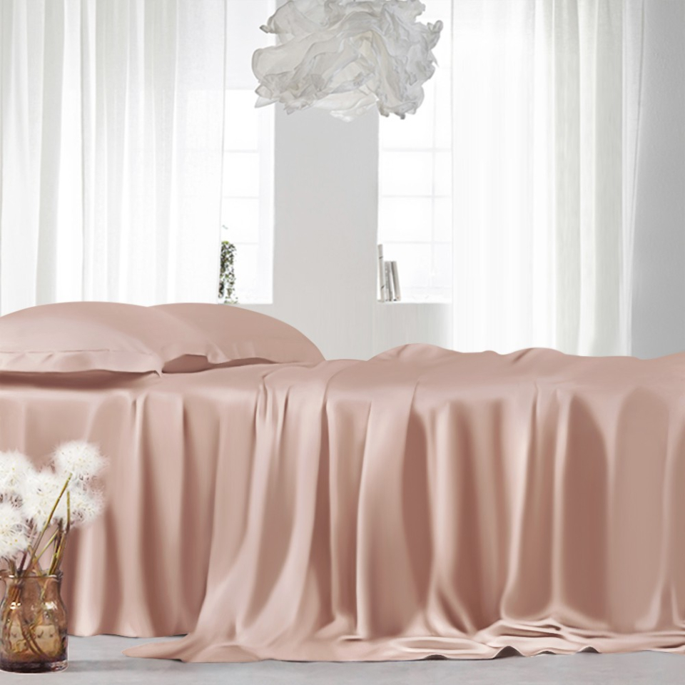drap plat en soie_pearl pink