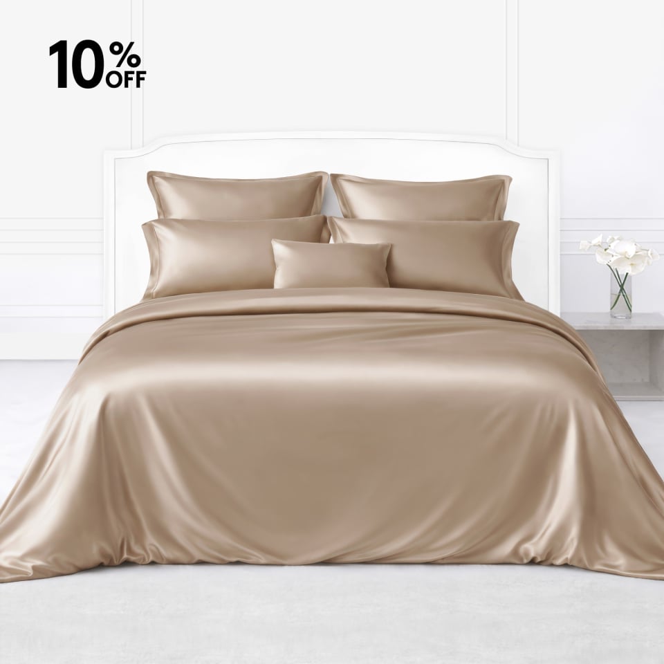 silk bed linen set_cappuccino 