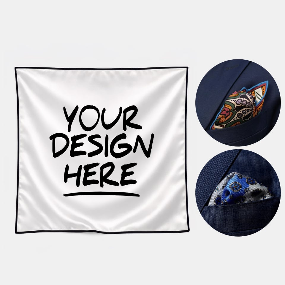 custom printed silk pocket squares