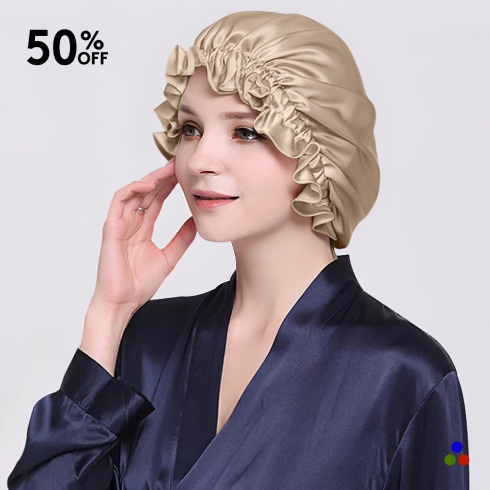 silk sleep cap_cappuccino
