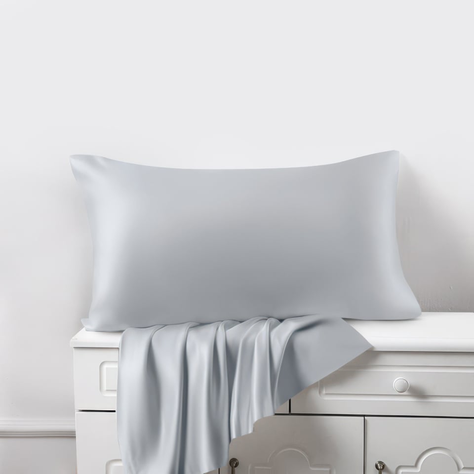 silk pillowcase_alice blue