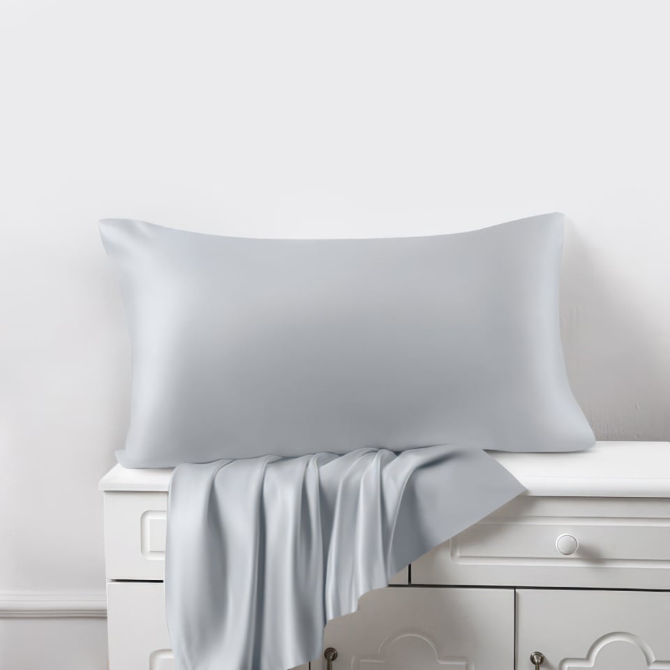 silk pillowcase_alice blue