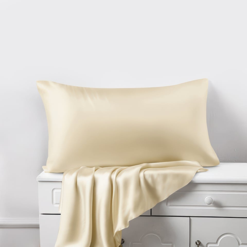 champagne housewife silk pillowcase_champagne