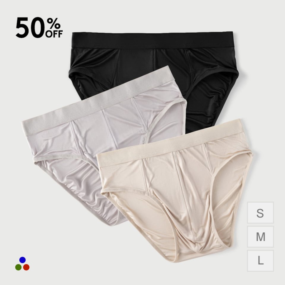 men’s silk briefs_nude/light gray/black