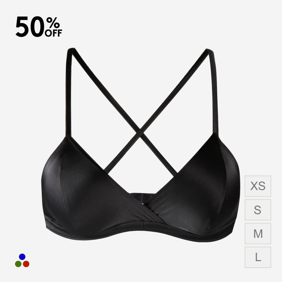 silk bra_black