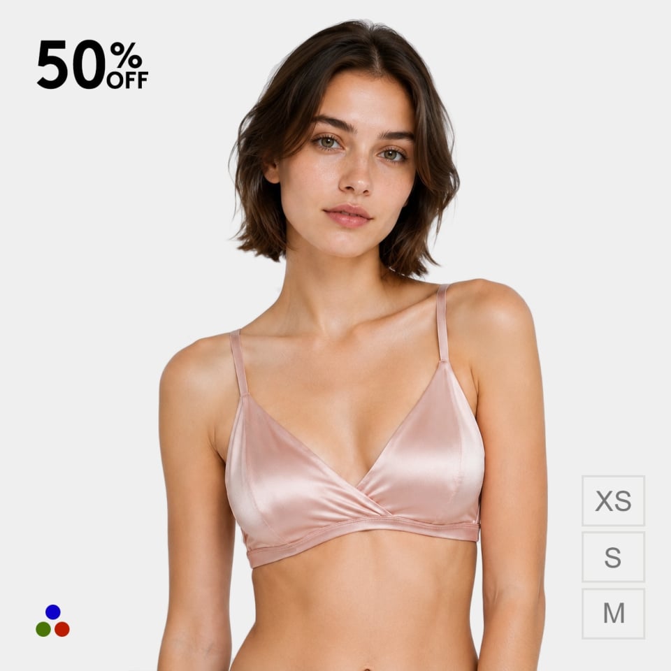 silk bra_dusty rose color