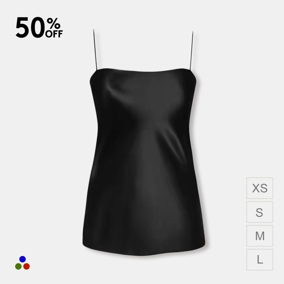 silk camisole_black