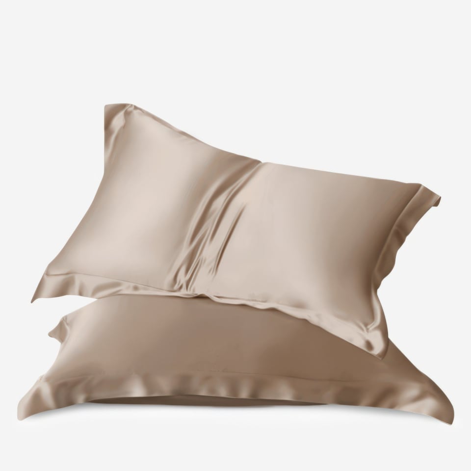 funda de almohada de seda_cappuccino