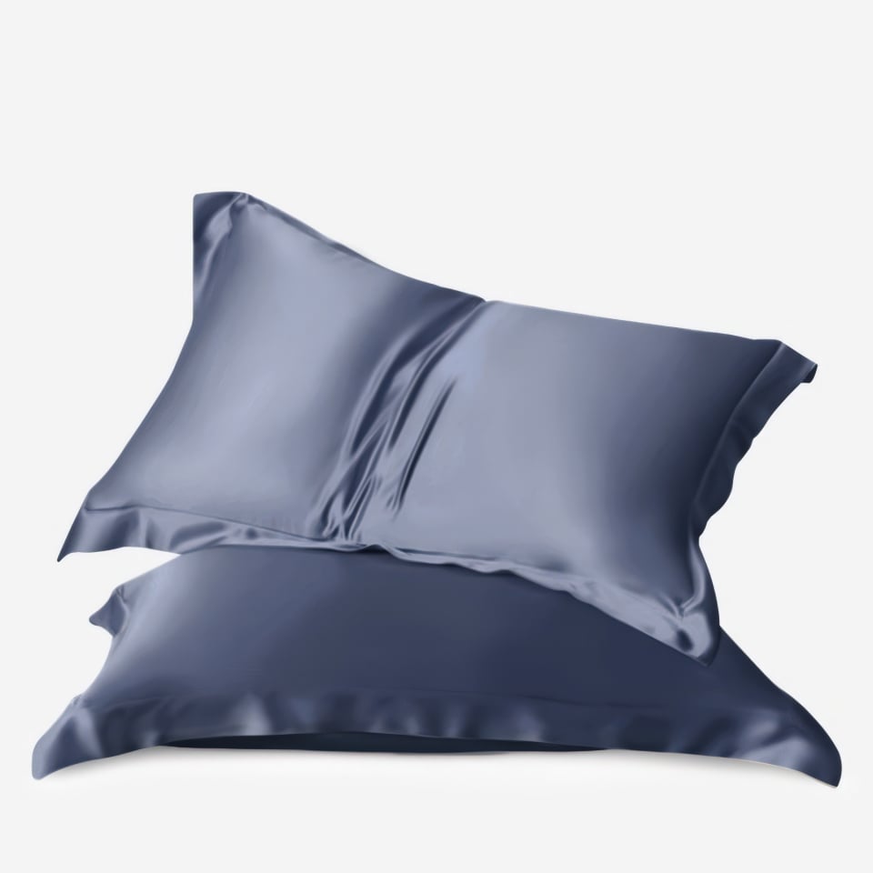 oxford silk pillowcases_dark blue