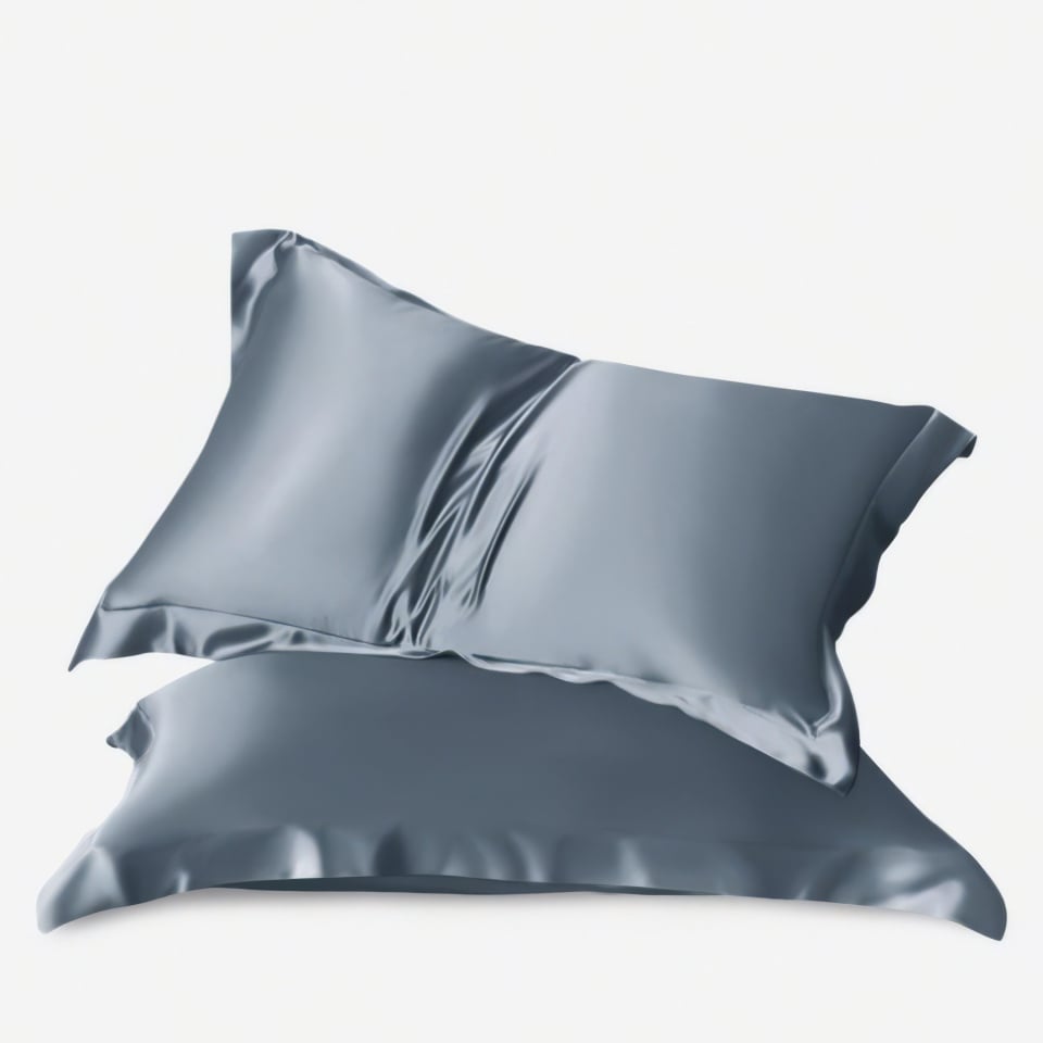 silk pillowcase_misty blue