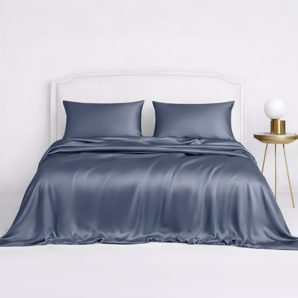 seide bettbezug-set_dark blue