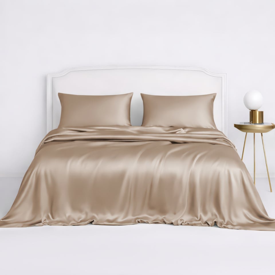 silk duvet cover set_cappuccino