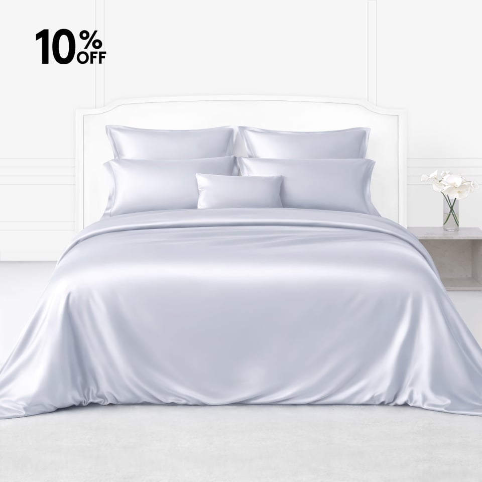 silk bed linen_light lavender