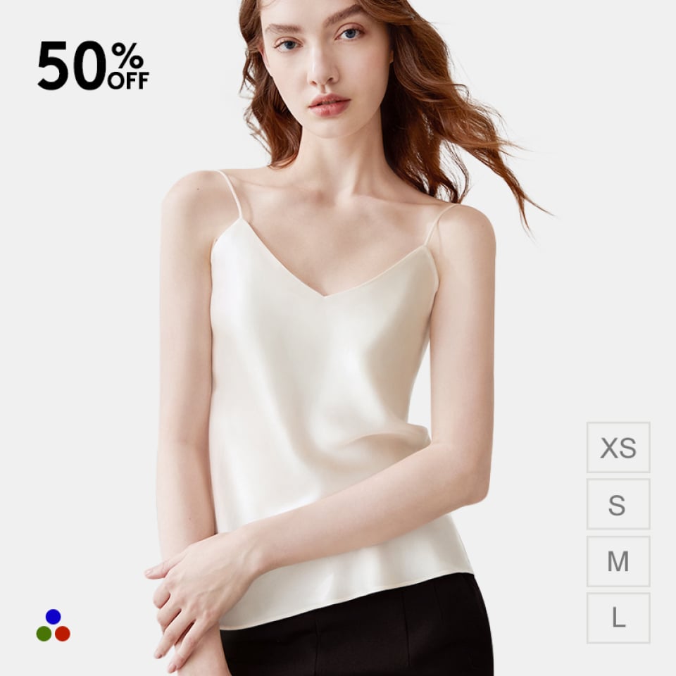 silk camisole_ivory
