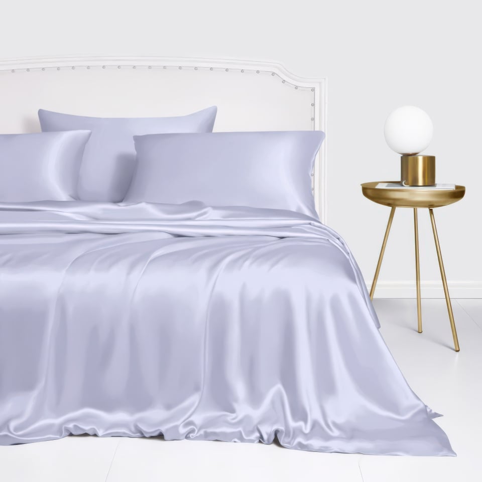 silk duvet cover_lavender blue