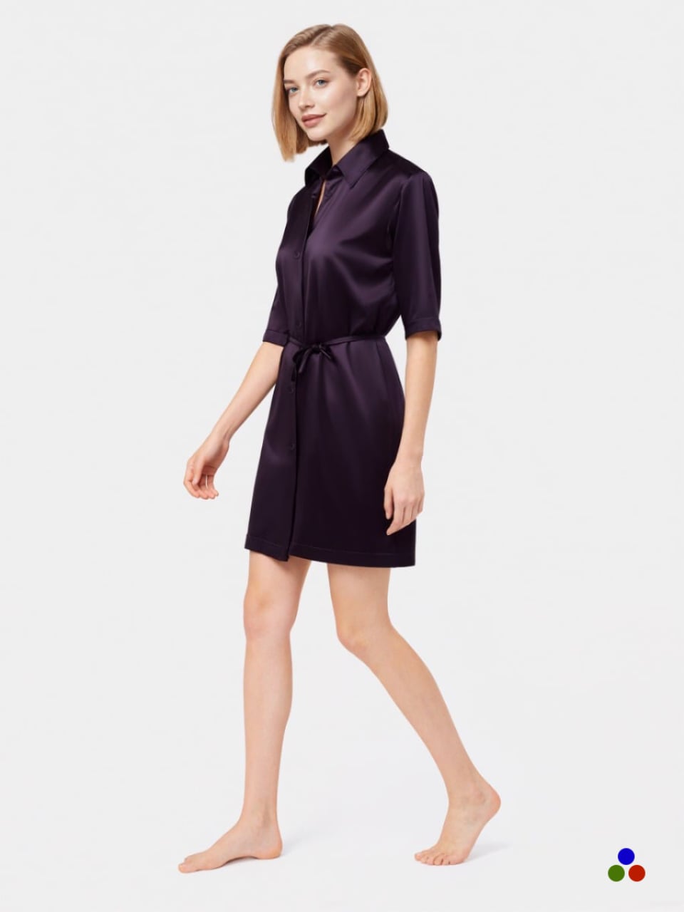silk nightshirt_dark purple