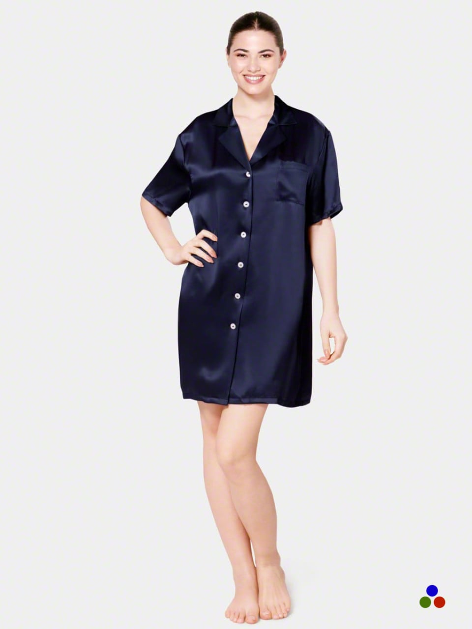 silk nightshirt_navy