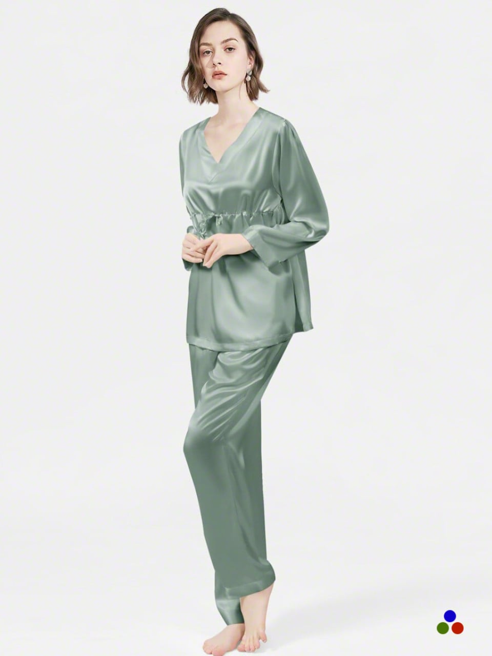 silk pajamas_cambridge blue