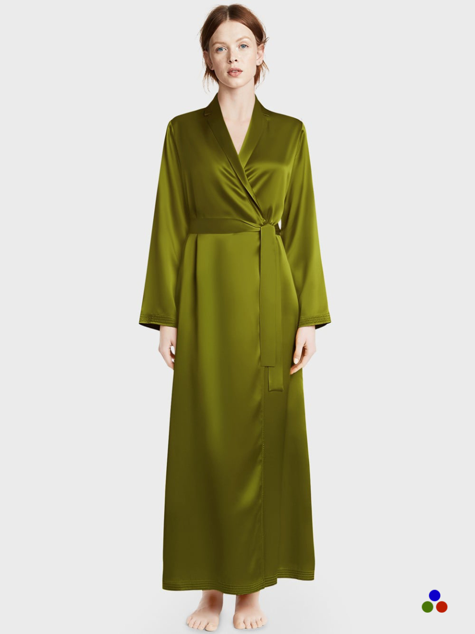 knee length dresses for ladies Womens Silk Kimono Robes Long Mulberry Silk Dressing Gown
