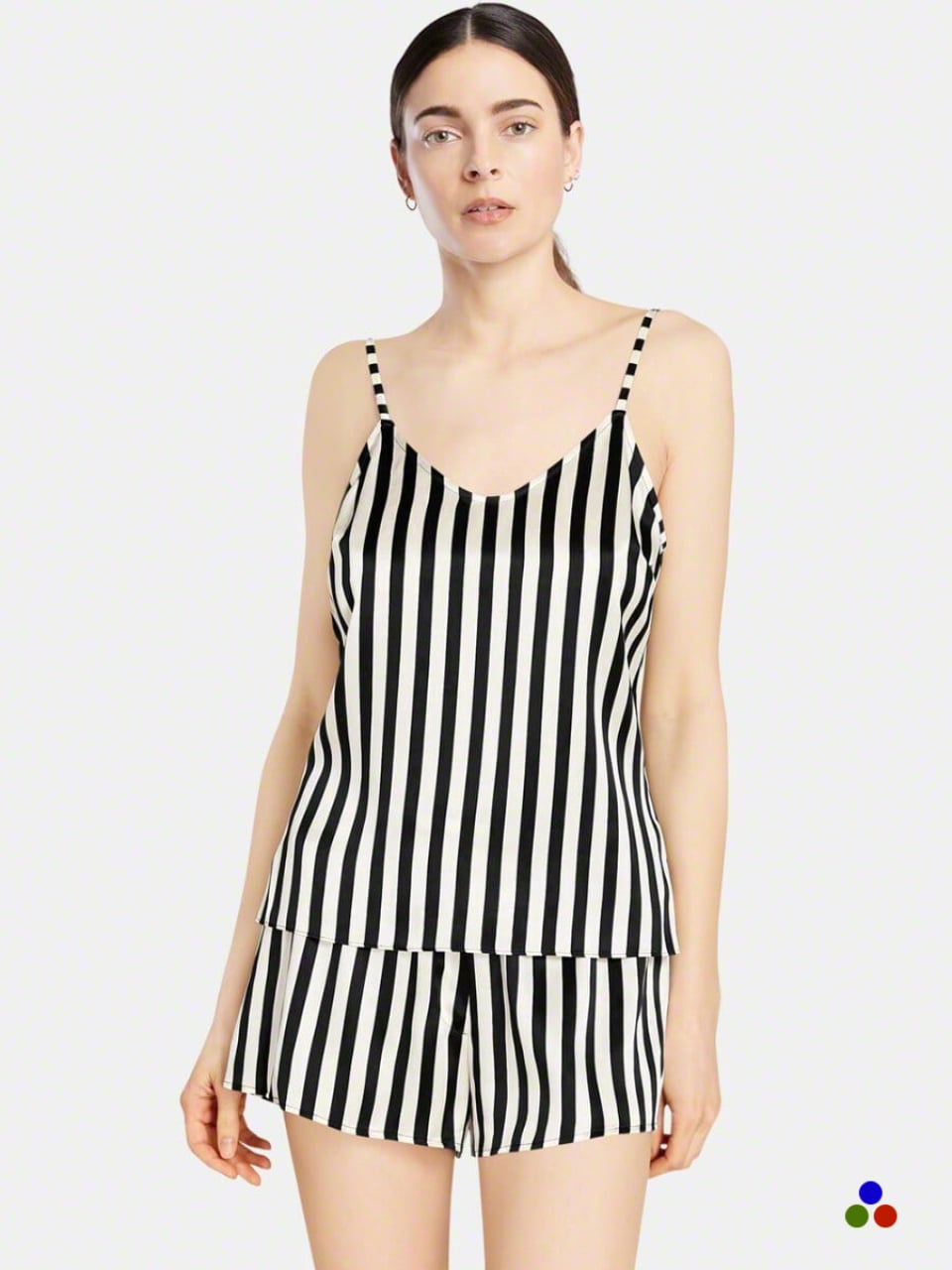 silk pajamas_black stripe