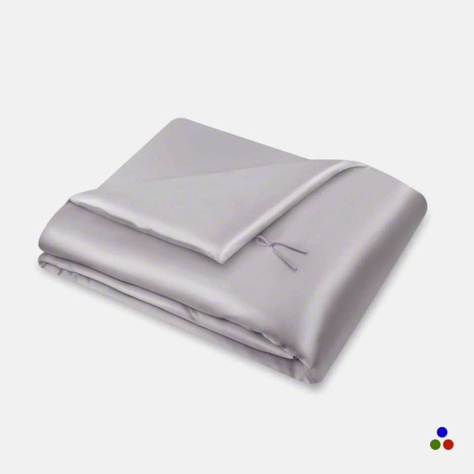 silk filled comforter_silver
