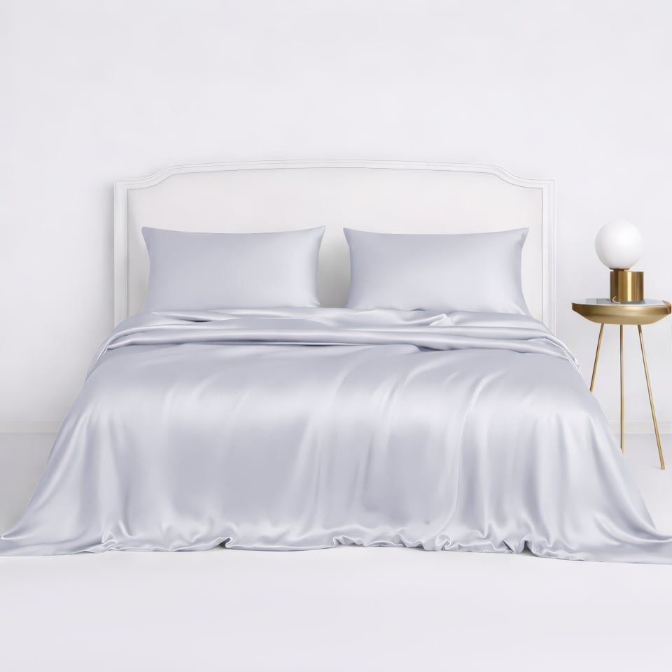 silk duvet cover set_light lavender