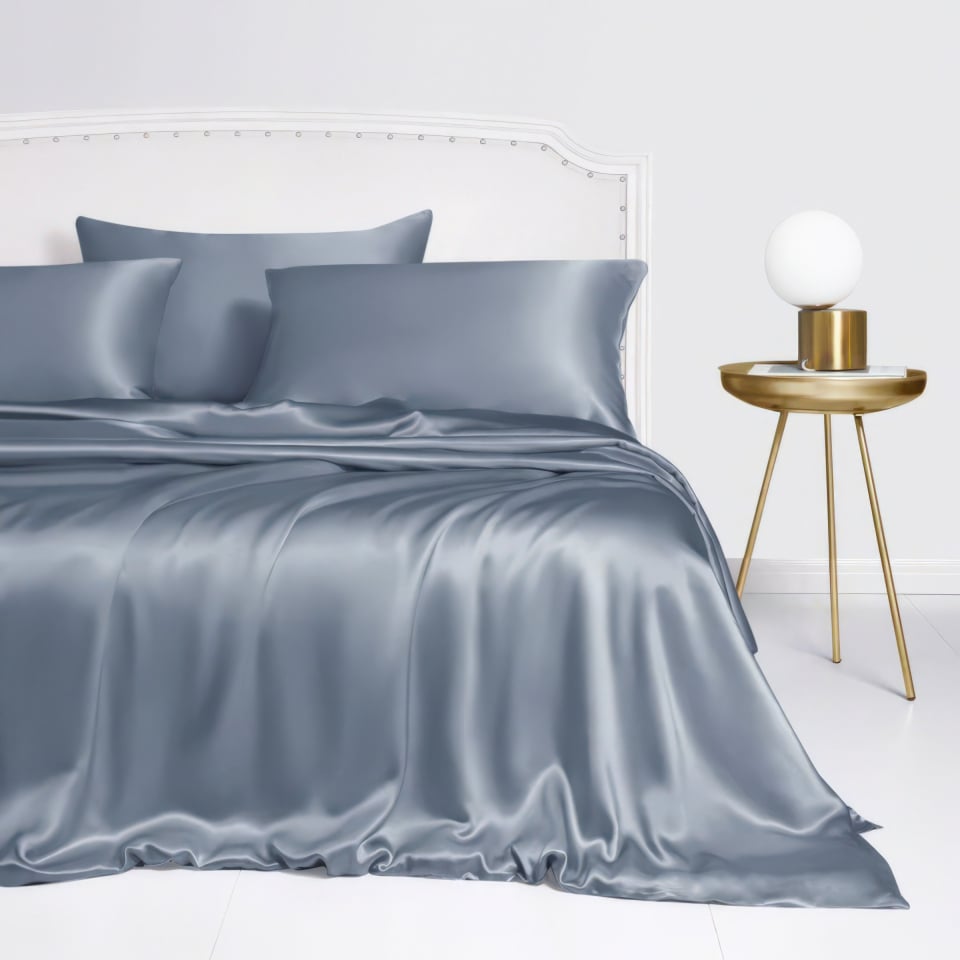 silk duvet cover_misty blue