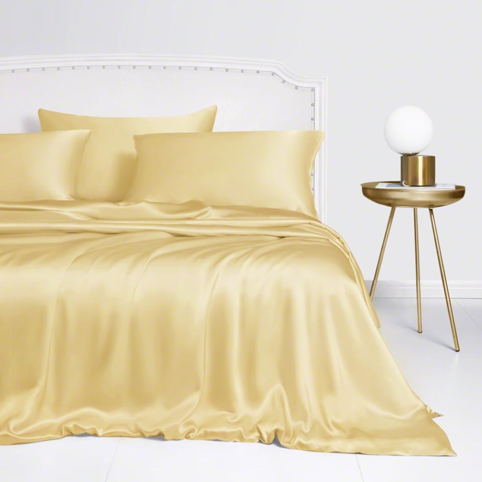 silk duvet cover_gold