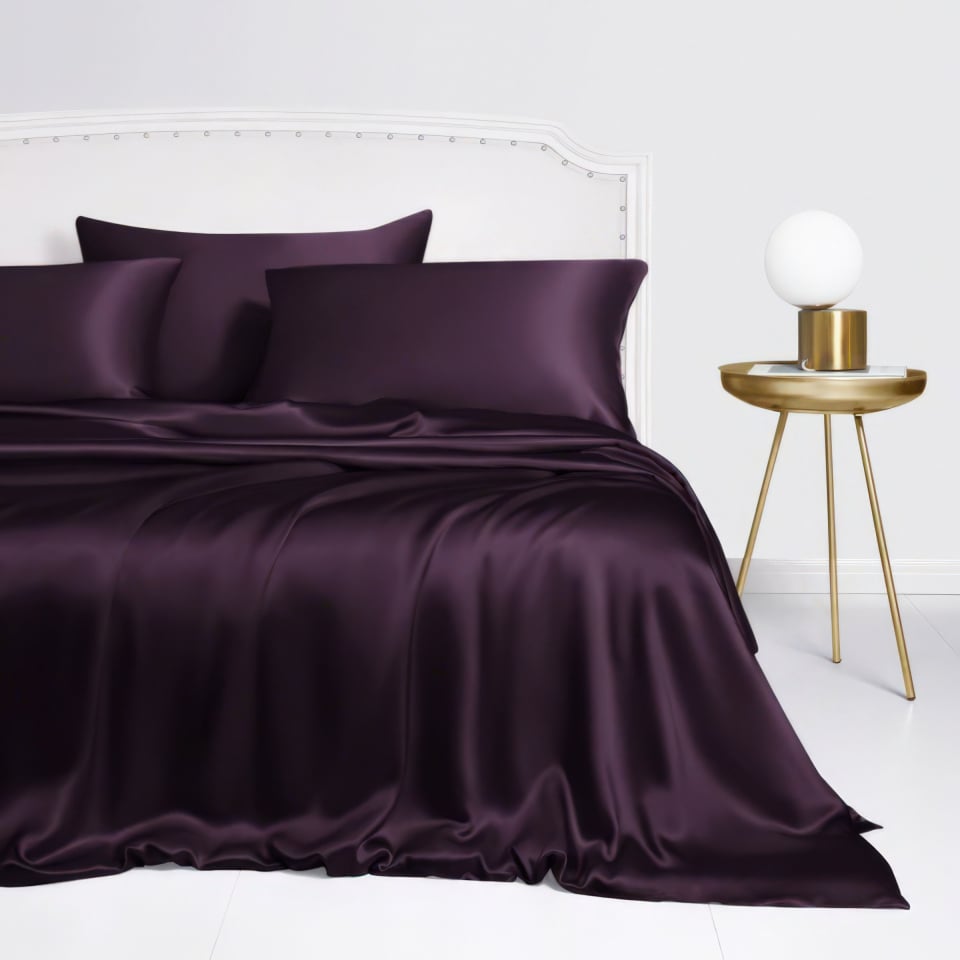 grape silk duvet cover