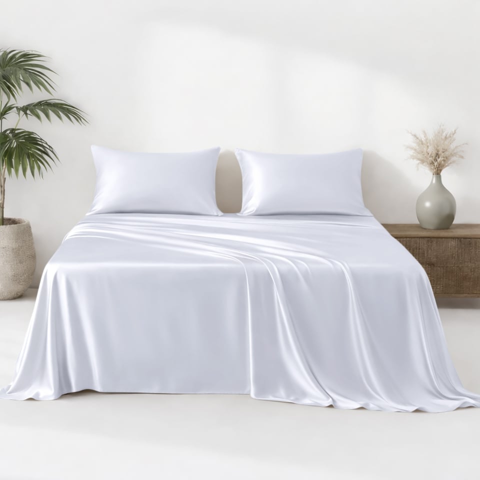 silk flat sheet_light lavender