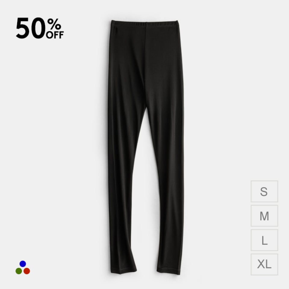 silk leggings_black