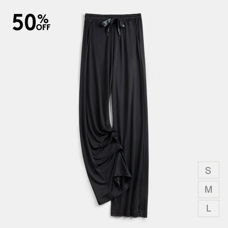 silk jersey pants_black
