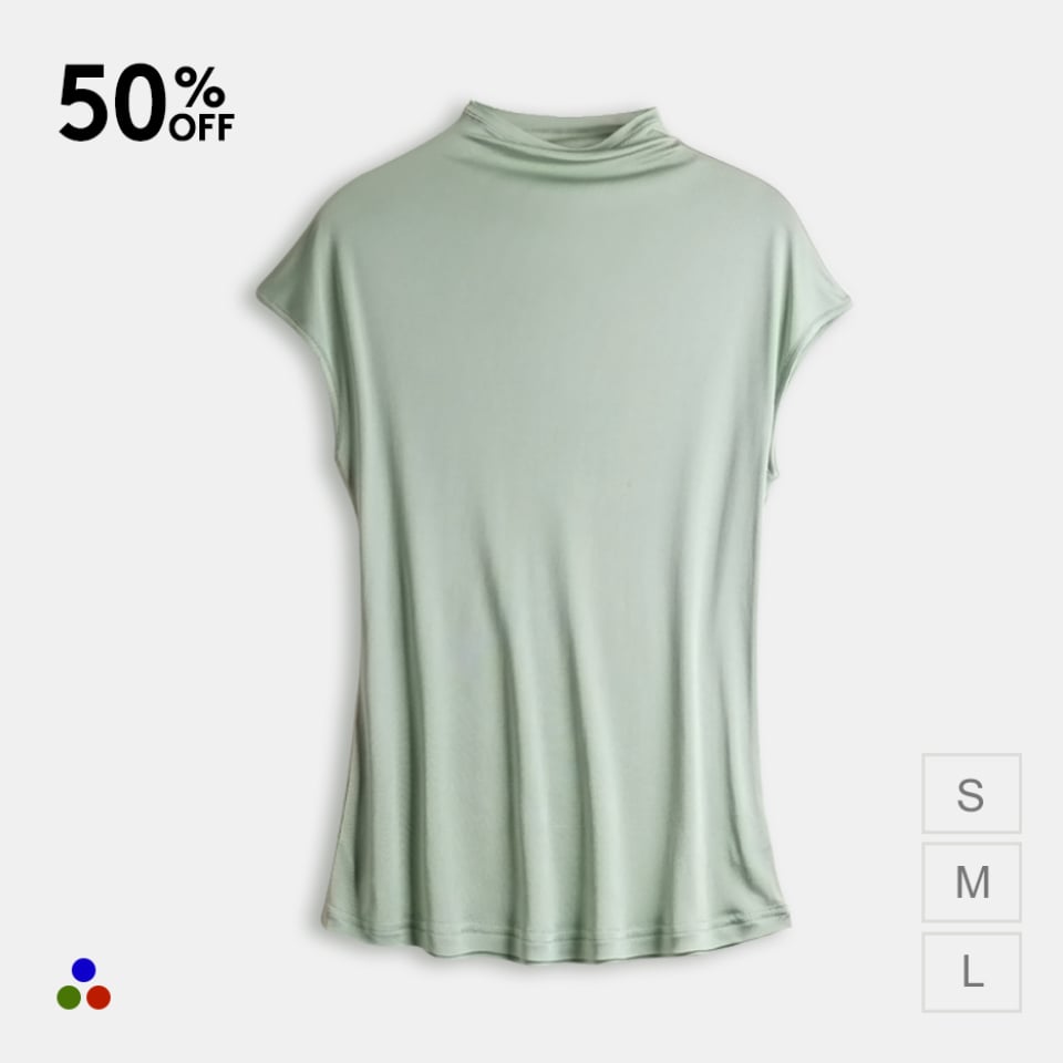 silk jersey top_black