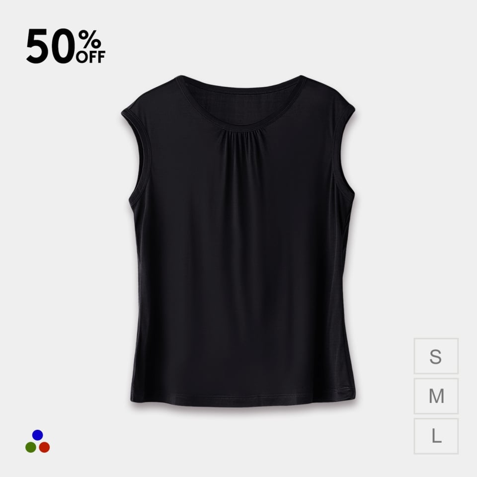 haut en soie pour femme_black