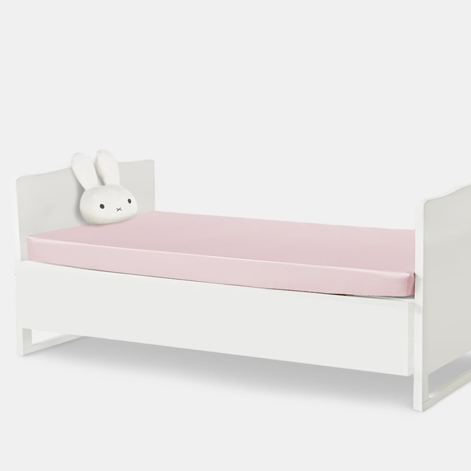 silk kids fitted sheet_light pink