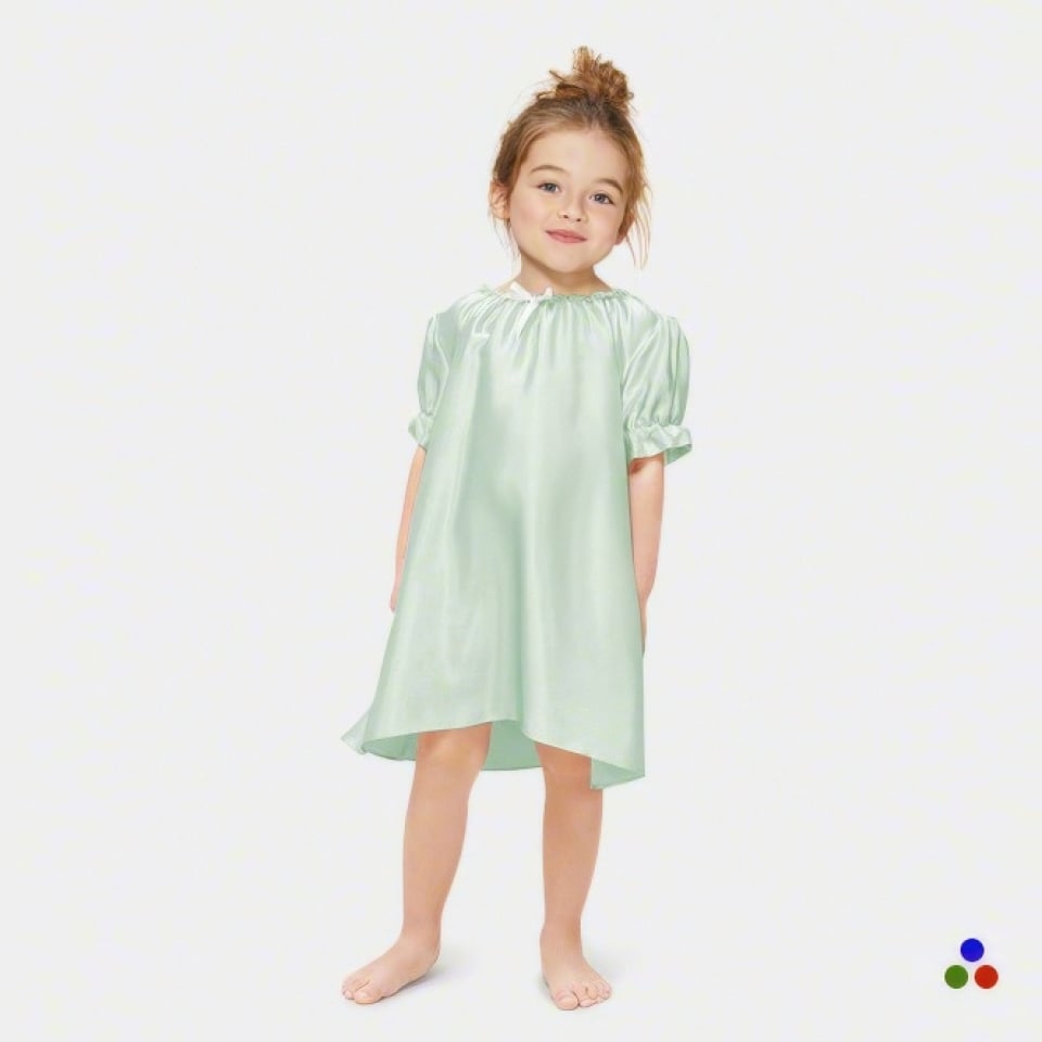 silk kids sleepwear_black/white