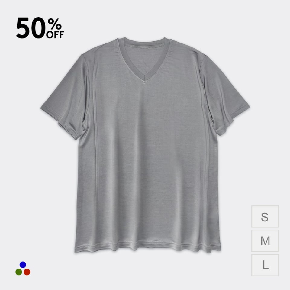 silk t-shirt_silver