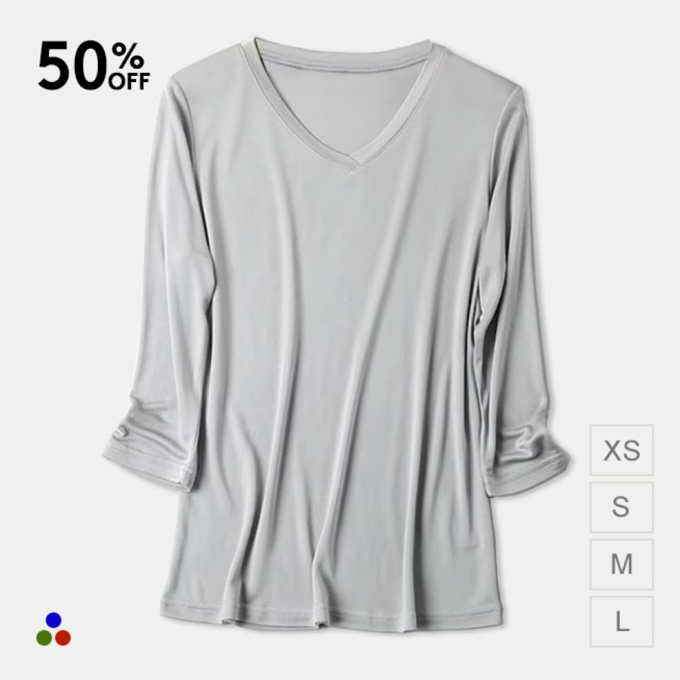 silk knit shirt_silver